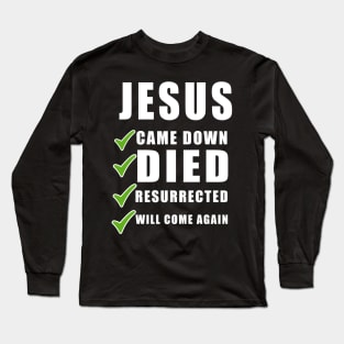 Jesus Christ Christian Christmas Gift Long Sleeve T-Shirt